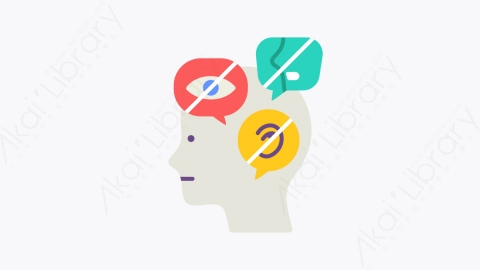 图片素材-034社交焦虑 social anxiety扁平MG卡通心理健康和障碍元素图标