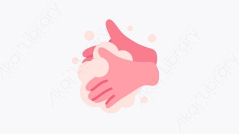 图片素材-001洗手 hand washing扁平MG卡通洗手元素图标