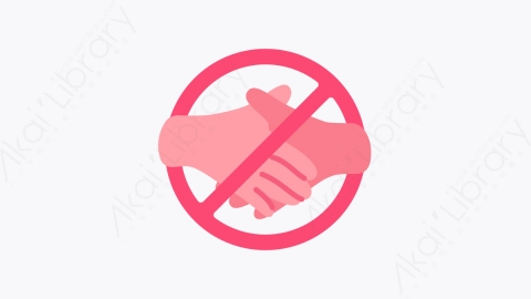 图片素材-005不要碰 do not touch扁平MG卡通洗手元素图标