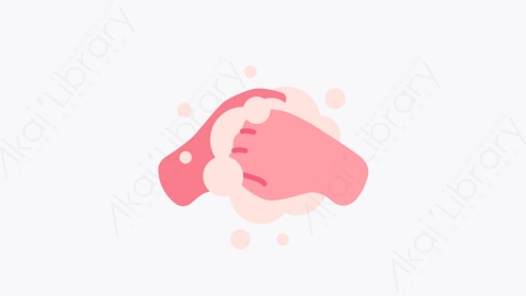 图片素材-016洗手 hand washing扁平MG卡通洗手元素图标