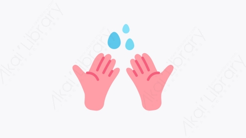 图片素材-017洗手 hand washing扁平MG卡通洗手元素图标