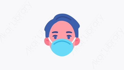 图片素材-026面具 mask扁平MG卡通冠状病毒COVID 19元素图标