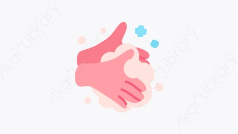 图片素材-025洗手 washing hands扁平MG卡通冠状病毒COVID 19元素图标