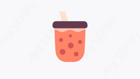 图片素材-009奶昔 milkshake扁平MG卡通食物和交付元素图标