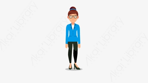 图片素材-女商人做不同的动作10