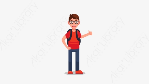 图片素材-学生做不同的动作11