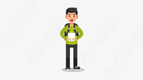 图片素材-学生做不同的动作26