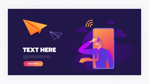 图片素材-商人与虚拟现实耳机