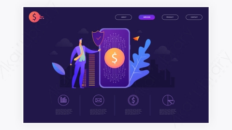 图片素材-网络智能手机与发送比特币