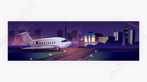 图片素材-卡通卡通航空机场物流飞机货物装载图-7