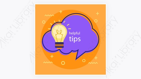 图片素材-卡通扁平多彩的快速Tips重点提示标签11