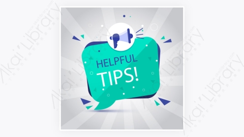 图片素材-卡通扁平多彩的快速Tips重点提示标签110