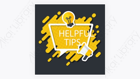 图片素材-卡通扁平多彩的快速Tips重点提示标签113