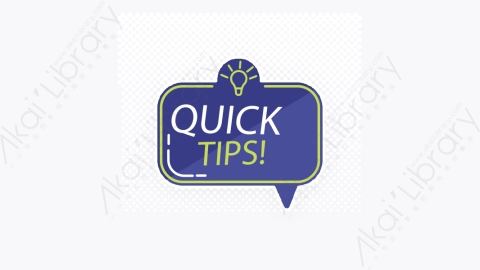 图片素材-卡通扁平多彩的快速Tips重点提示标签20