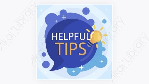 图片素材-卡通扁平多彩的快速Tips重点提示标签35