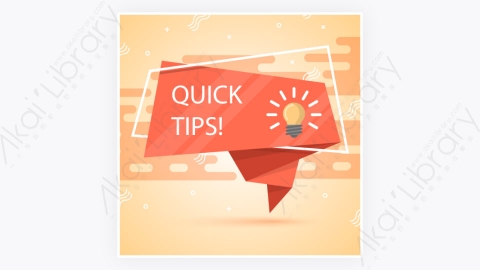 图片素材-卡通扁平多彩的快速Tips重点提示标签40