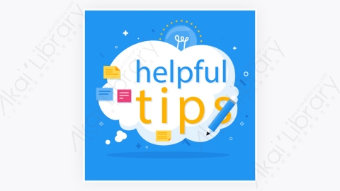 图片素材-卡通扁平多彩的快速Tips重点提示标签48