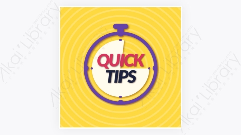 图片素材-卡通扁平多彩的快速Tips重点提示标签49