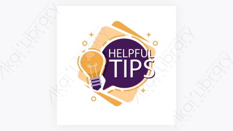 图片素材-卡通扁平多彩的快速Tips重点提示标签61