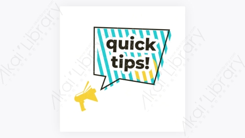 图片素材-卡通扁平多彩的快速Tips重点提示标签64