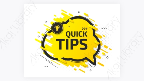 图片素材-卡通扁平多彩的快速Tips重点提示标签67