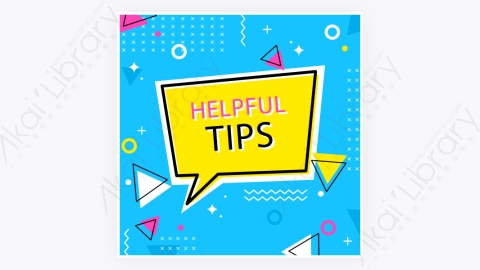 图片素材-卡通扁平多彩的快速Tips重点提示标签77