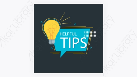 图片素材-卡通扁平多彩的快速Tips重点提示标签86