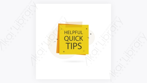图片素材-卡通扁平多彩的快速Tips重点提示标签87
