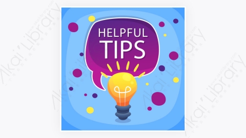 图片素材-卡通扁平多彩的快速Tips重点提示标签9