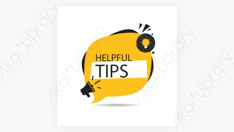 图片素材-卡通扁平多彩的快速Tips重点提示标签91
