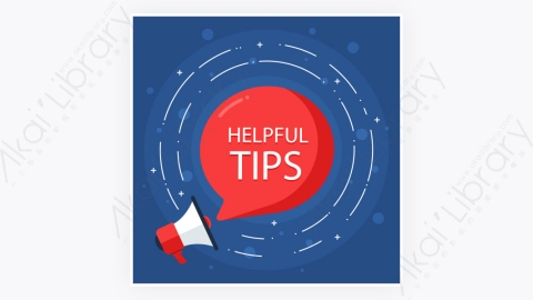 图片素材-卡通扁平多彩的快速Tips重点提示标签95