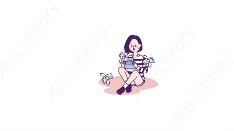 视频素材-可爱卡通男生女生动态表情包_01_04