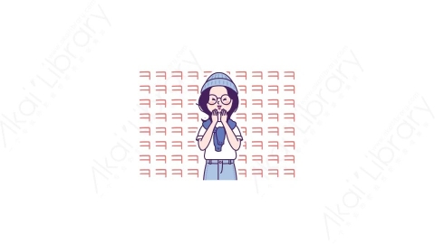 视频素材-可爱卡通男生女生动态表情包_01_06