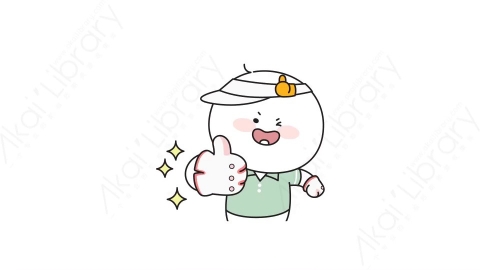 视频素材-可爱搞怪光头小人动态表情包_02_16