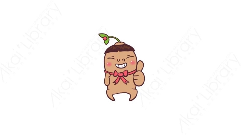 视频素材-可爱搞怪萝卜动态表情包_02_13