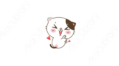 视频素材-可爱搞笑猫咪动态表情包_01_18