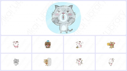 视频素材-可爱搞笑猫咪动态表情包_02