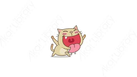 视频素材-可爱搞笑猫咪动态表情包_03_11