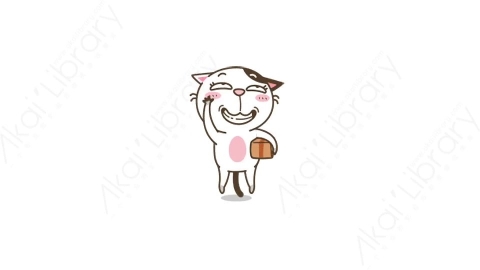 视频素材-可爱搞笑猫咪动态表情包_05_02
