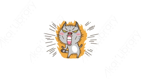 视频素材-可爱搞笑猫咪动态表情包_05_05