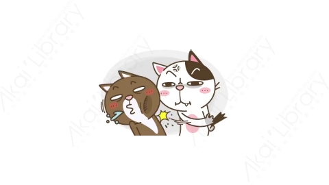 视频素材-可爱搞笑猫咪动态表情包_05_07