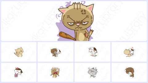 图片素材-可爱搞笑猫咪静态表情包_09