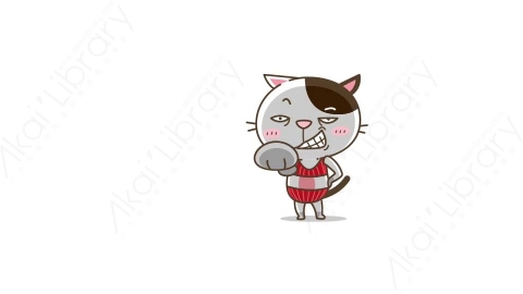 视频素材-可爱搞笑猫咪动态表情包_10_11