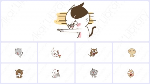 视频素材-可爱搞笑猫咪动态表情包_14