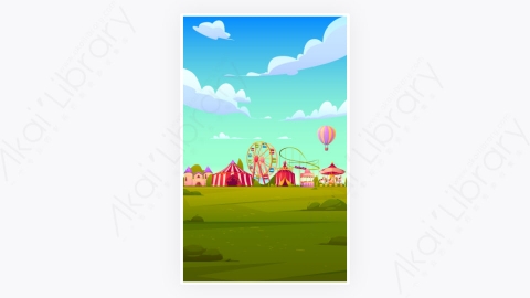 图片素材-智能手机背景主题与嘉年华游乐场-2