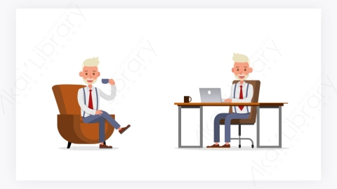 图片素材-卡通职业人物角色动作设计集合-15