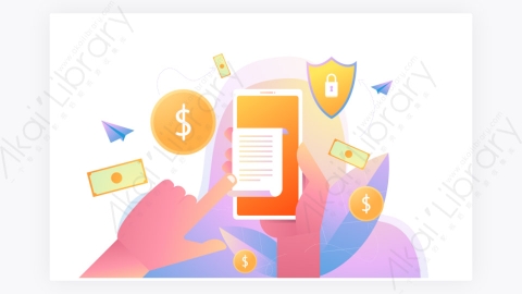 图片素材-网上付款概念智能手机