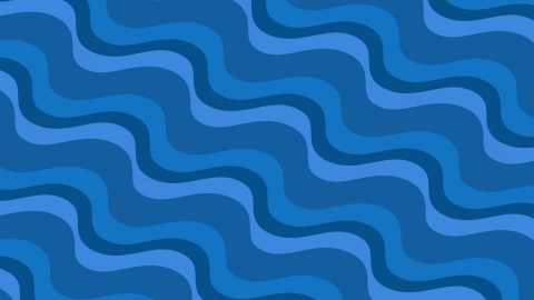 视频素材-（4K）蓝色波浪波形动画squiggle-waves-loopable