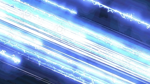 视频素材-（720P）蓝色闪电漫画速度线lightningcomicspeedlines