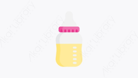 图片素材-001-婴儿奶瓶baby_bottle扁平卡通婴儿元素图标